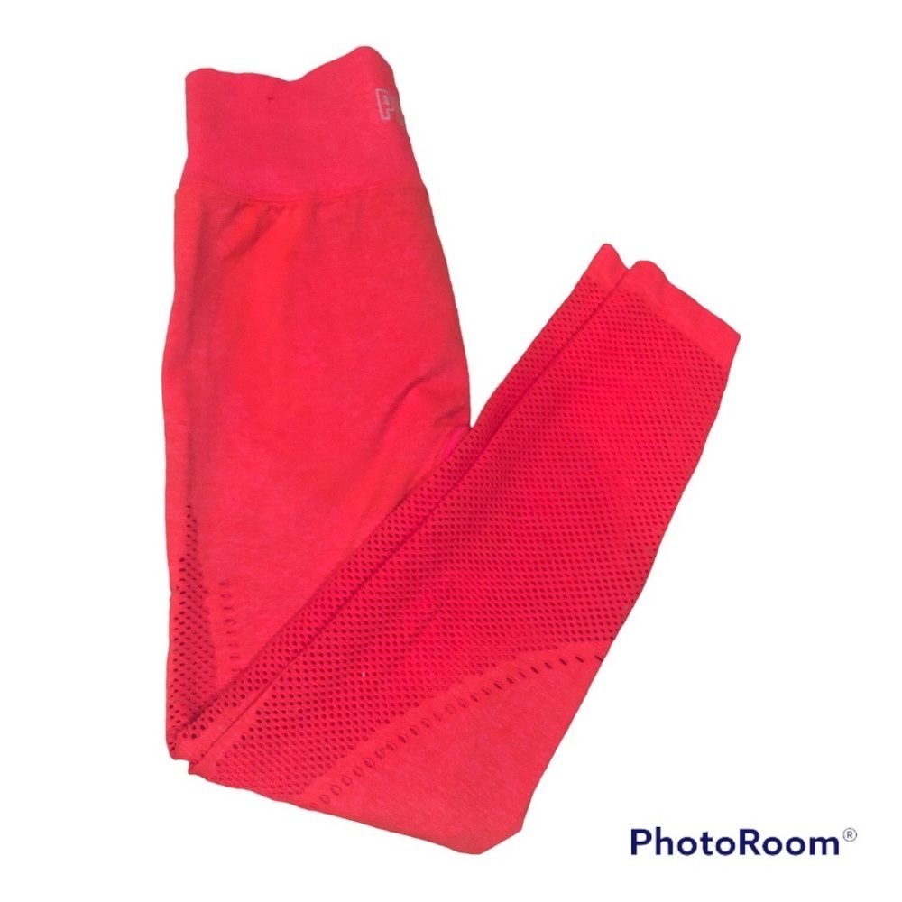 PINK active Coral side vent leggings-size small